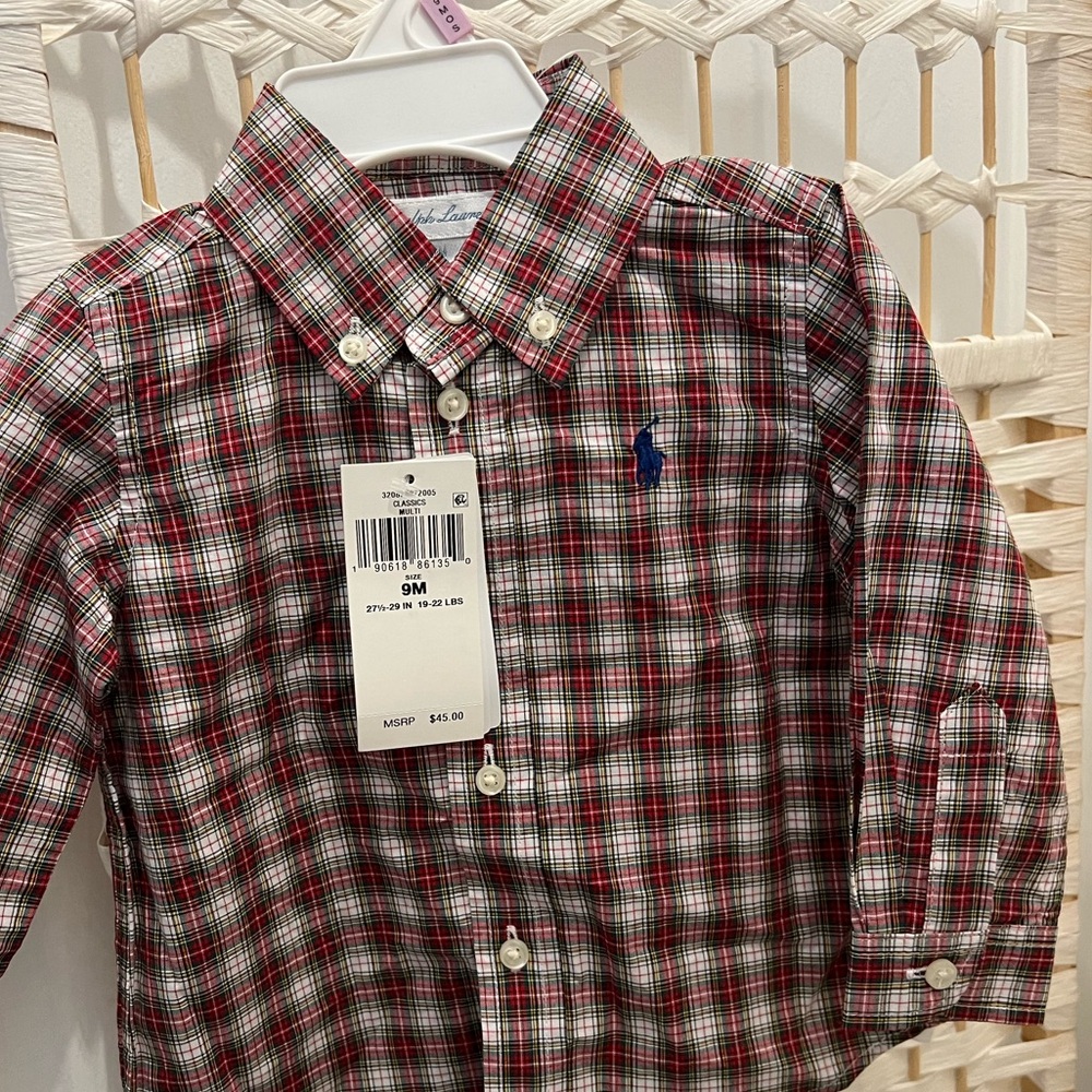 Ralph Lauren Baby Boy Plaid Shirt